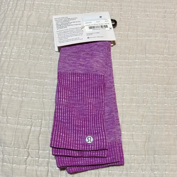Lululemon Swiftly Arm Warmers *Reflective brushed violet Silverescent XS/S - Picture 3 of 4